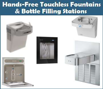 Hands-Free Touchless Drinking Fountains and Bottle Filling Stations